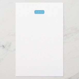 Monogrammiertes Schmuckstein-Schreibpapier Briefpapier