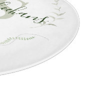 Monogrammiertes Schneidbrett Schneidebrett (Ecke)