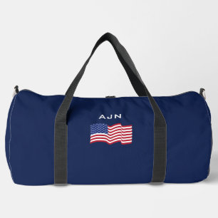 Monogrammiertes US-Flagge großes Reisetasche Duffle Bag