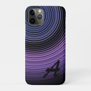 Monogrammiertes zeitgenössisches blaues abstraktes Case-Mate iPhone hülle