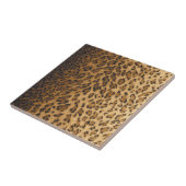 Monogramminitialen des Leopard-Druckes A Fliese (Seite)