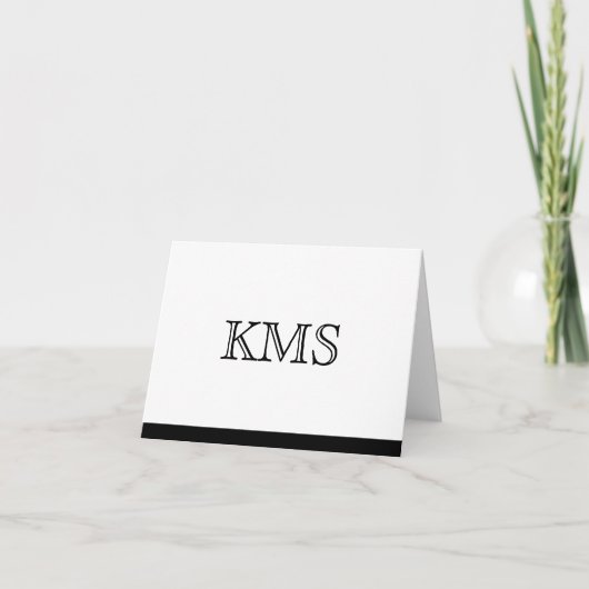 Monogrammkarte (Vorderseite)