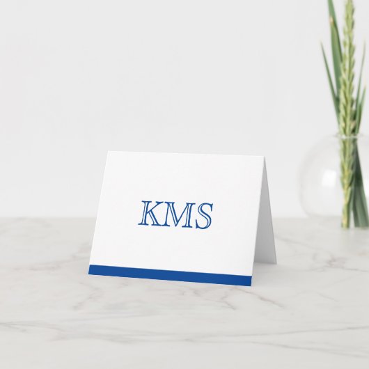 Monogrammkarte (Vorderseite)