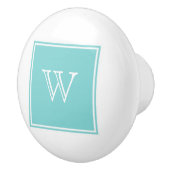 Monogrammknopf Keramikknauf (Rechts)