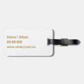 Monogrammm | Ananas Gepäckanhänger (Rückseite horizontal)