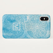 Monogrammm | Ananas Life III Case-Mate iPhone Hülle (Rückseite (Horizontal))