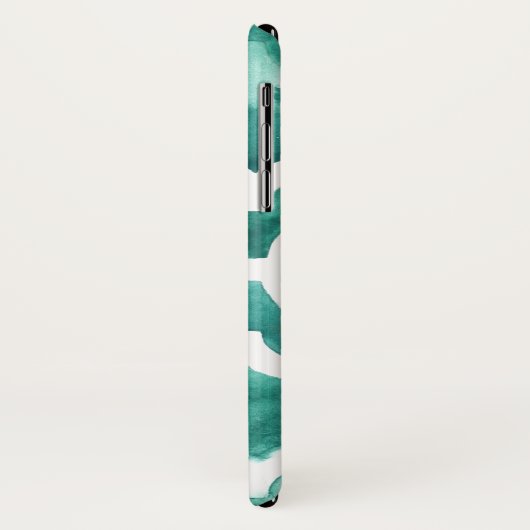 Monogrammm | Aquamarine Motif IV Case-Mate iPhone Hülle (Hinten/Links)