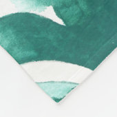 Monogrammm | Aquamarine Motif IV Fleecedecke (Ecke)