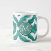 Monogrammm | Aquamarine Motif IV Jumbo-Tasse (Rechts)
