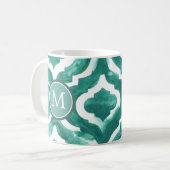 Monogrammm | Aquamarine Motif IV Kaffeetasse (Vorderseite Links)