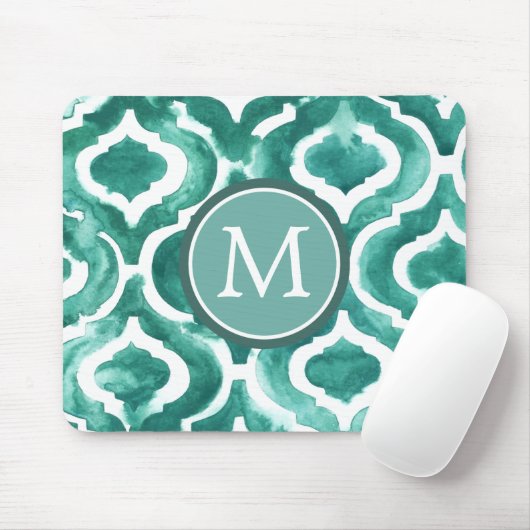 Monogrammm | Aquamarine Motif IV Mousepad (Mit Mouse)