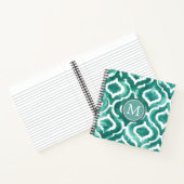 Monogrammm | Aquamarine Motif IV Notizblock (Innenseite)