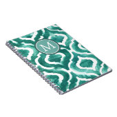 Monogrammm | Aquamarine Motif IV Notizblock (Rechte Seite)