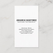 Monogrammm | Aquarellblau Hintergrund Visitenkarte (Rückseite)