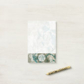 Monogrammm | Arabesque Butterfells VI Post-it Klebezettel (Auf Schreibtisch)