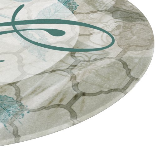 Monogrammm | Arabesque Butterflies V Schneidebrett (Ecke)