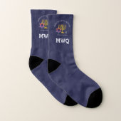 Monogrammm | BARUCH ATAH ADONAI | Hanukkah Socken (Paar)