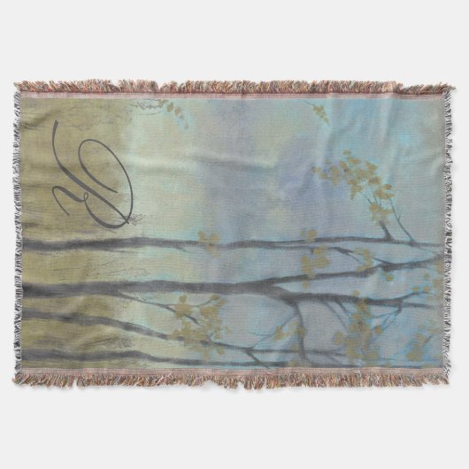 Monogrammm | Baumgebundene Weizengras I Decke (Vorderseite)