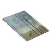 Monogrammm | Baumgebundene Weizengras I Notizblock (Rechte Seite)