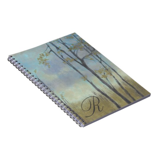 Monogrammm | Baumgebundene Weizengras I Notizblock (Rechte Seite)