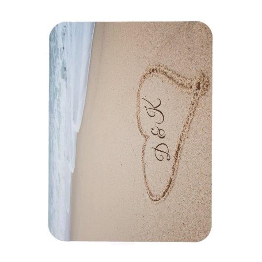 Monogrammm | Beach Liebe I Magnet (Vertikal)