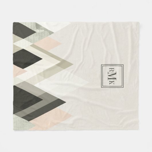 Monogrammm | Berge jenseits der Berge III Fleecedecke (Vorderseite (Horizontal))