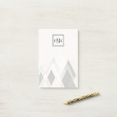 Monogrammm | Berge jenseits der Berge III Post-it Klebezettel (Auf Schreibtisch)