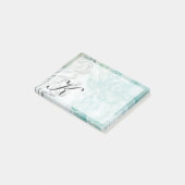 Monogrammm | Blume Spray II Post-it Klebezettel (angewinkelt)