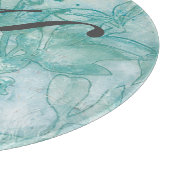 Monogrammm | Blume Spray II Schneidebrett (Ecke)