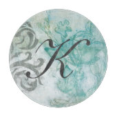 Monogrammm | Blume Spray II Schneidebrett (Vorderseite)