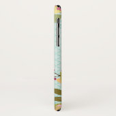 Monogrammm | Blumengarten, blauer Hintergrund Case-Mate iPhone Hülle (Hinten/Links)