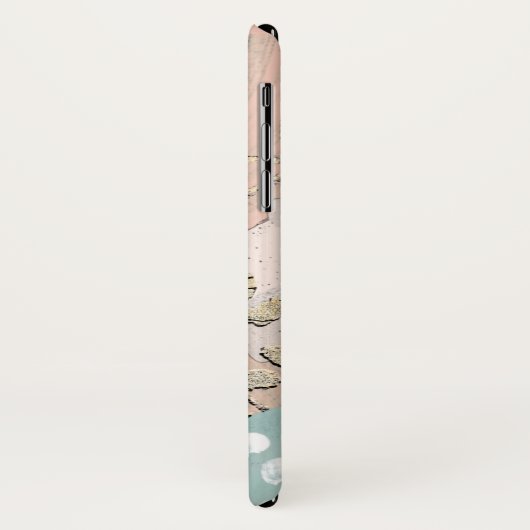 Monogrammm | Blush & Gold I Case-Mate iPhone Hülle (Hinten/Links)