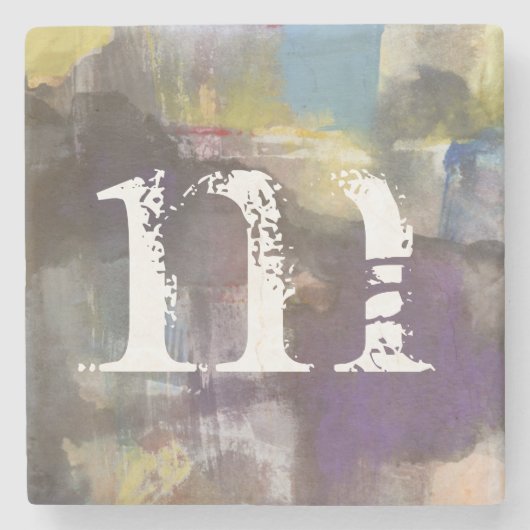 Monogrammm | Calm Interlude Steinuntersetzer (Vorderseite)