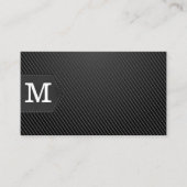 Monogrammm | Carbon Fibre Black Visitenkarte (Vorderseite)