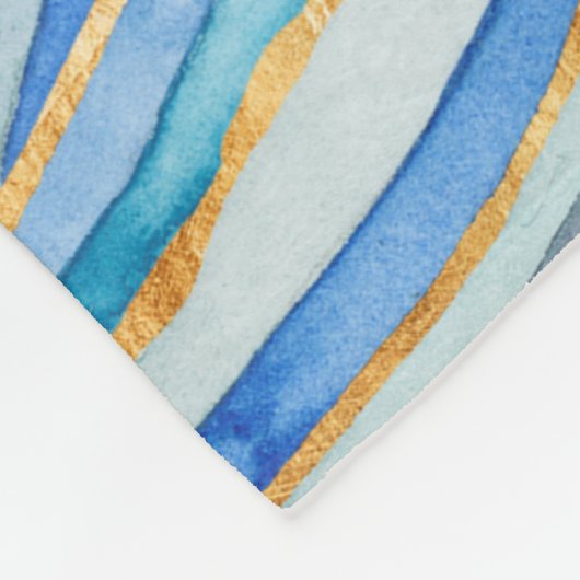 Monogrammm | Cobalt Agate II Fleecedecke (Ecke)