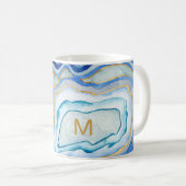 Monogrammm | Cobalt Agate II Kaffeetasse (VorderseiteRechts)