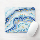 Monogrammm | Cobalt Agate II Mousepad (Mit Mouse)