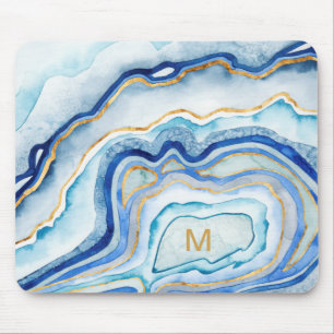 Monogrammm   Cobalt Agate II Mousepad
