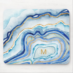 Monogrammm   Cobalt Agate II Mousepad