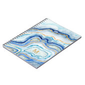 Monogrammm | Cobalt Agate II Notizblock (Linke Seite)