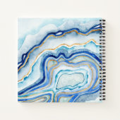 Monogrammm | Cobalt Agate II Notizblock (Rückseite)