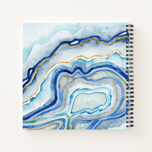 Monogrammm | Cobalt Agate II Notizblock (Rückseite)