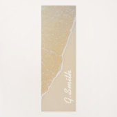 Monogrammm. Custom Tropical Beach Sand. Yogamatte (Vorderseite)