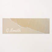 Monogrammm. Custom Tropical Beach Sand. Yogamatte (Vorderseite (Horizontal))