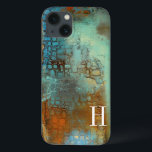 Monogrammm | Deja Blue Case-Mate iPhone Hülle<br><div class="desc">Heimdeko</div>