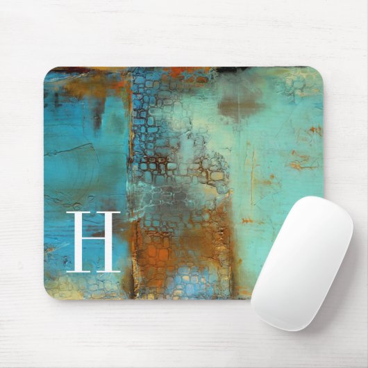 Monogrammm | Deja Blue Mousepad (Mit Mouse)