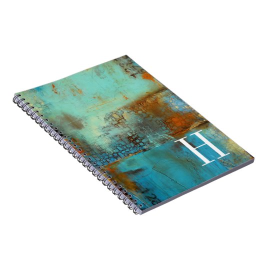 Monogrammm | Deja Blue Notizblock (Rechte Seite)