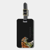 Monogrammm. Der einsame Tiger. Gepäckanhänger (Vorderseite vertikal)