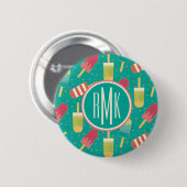 Monogrammm| Ein bisschen Spaß im Sonnenschritt Button (Vorne & Hinten)