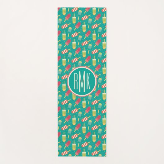 Monogrammm| Ein bisschen Spaß im Sonnenschritt Yogamatte (Vorderseite)